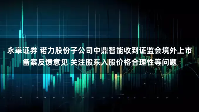 永崋证券 诺力股份子公司中鼎智能收到证监会境外上市备案反馈意见 关注股东入股价格合理性等问题